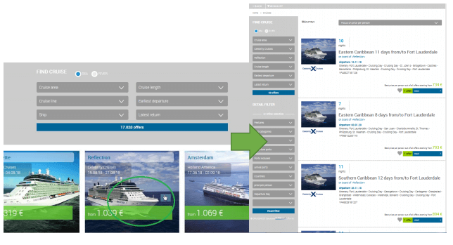 Dynamic search panel