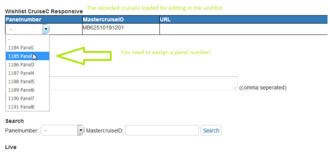 Wishlist in Panel Admin