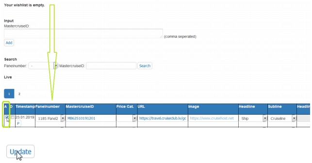 Activate a panel in Panel Admin
