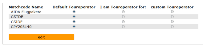Save Travel Package Directive settings with the Edit button