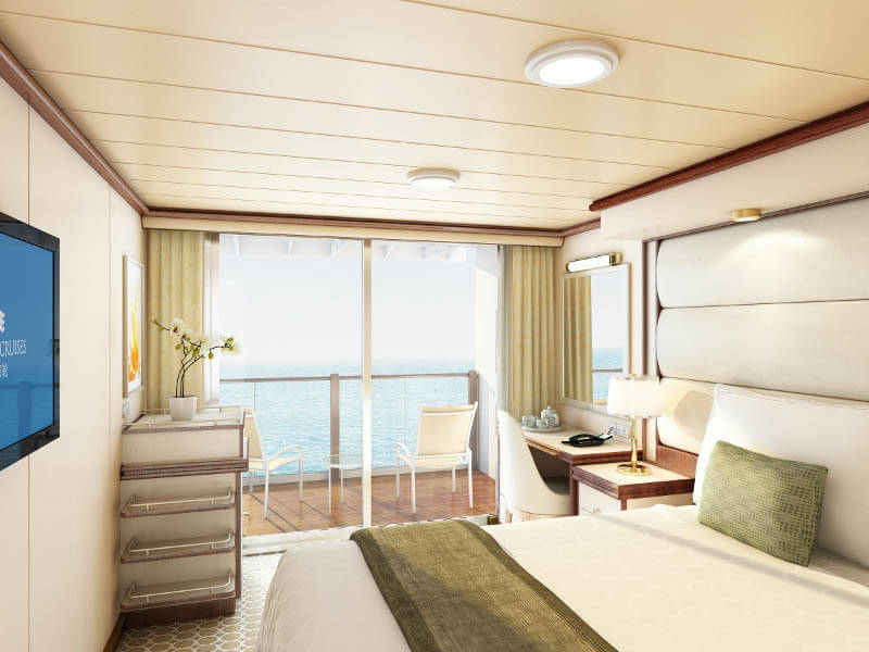 BA Oceanview stateroom with balcony