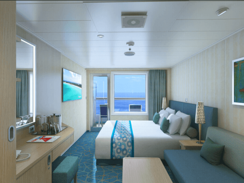 8C - 2 bed Oceanview stateroom with balcony