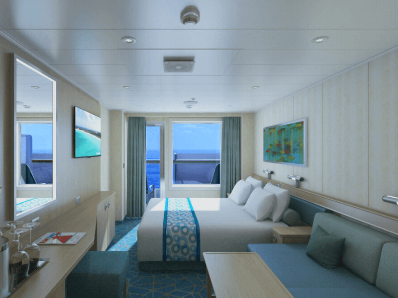 8B - 2 bed Oceanview stateroom with balcony