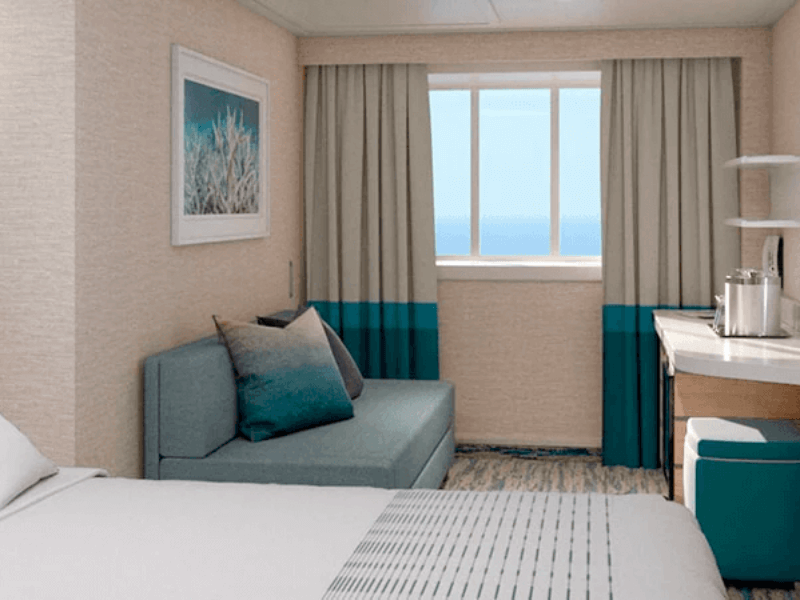 6A 2 Bed Oceanview Stateroom