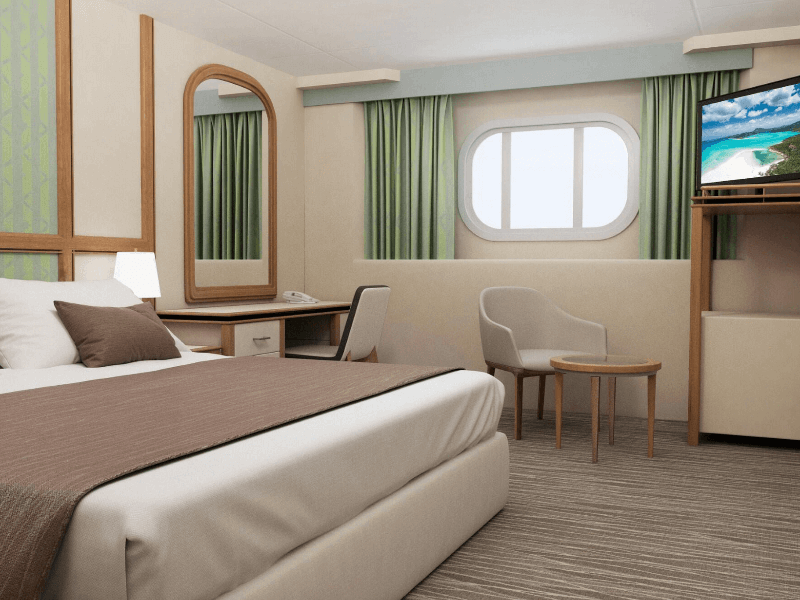 5A - 2-Bed Oceanview stateroom (limited view)