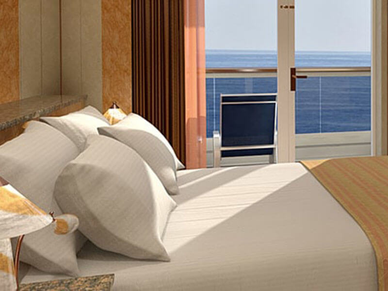 8N Balcony Stateroom with big balcony (stern)