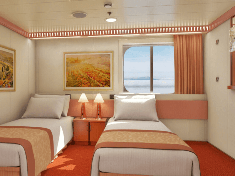 6A 2 Bed Oceanview Stateroom