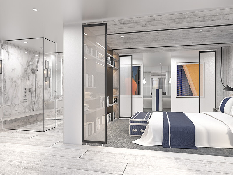 PS - Penthouse Suite 2 bedroom suite on Celebrity Cruises - Interior view with accommodations for families